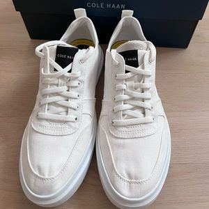 Cole Haan Men’s Grandpro Rally Court Sneaker Optic White Canvas 8.5